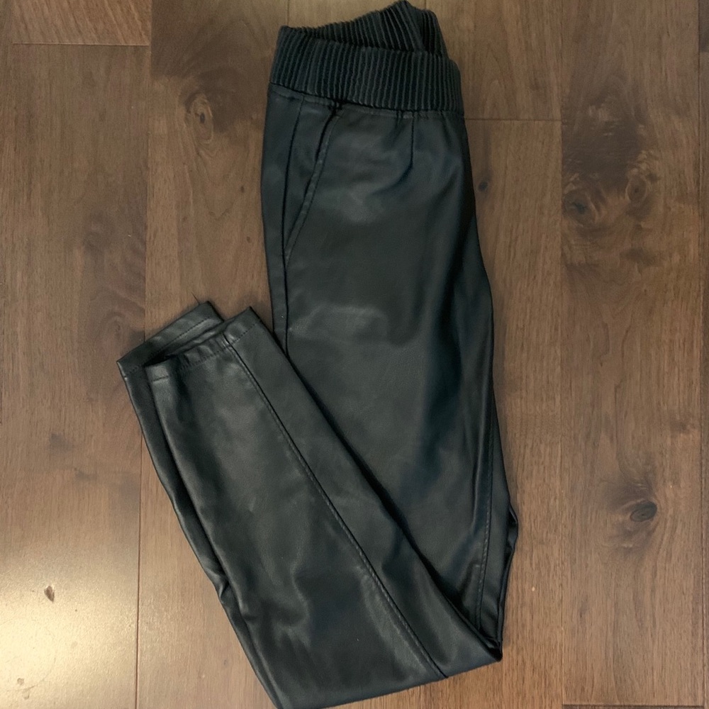Pleather Baggy Pants